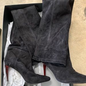 Balmain x H&M thigh high suede 👢 sz8